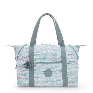 NEW Kipling Art Medium Printed Tote Bag in Palmtree Leaves Print